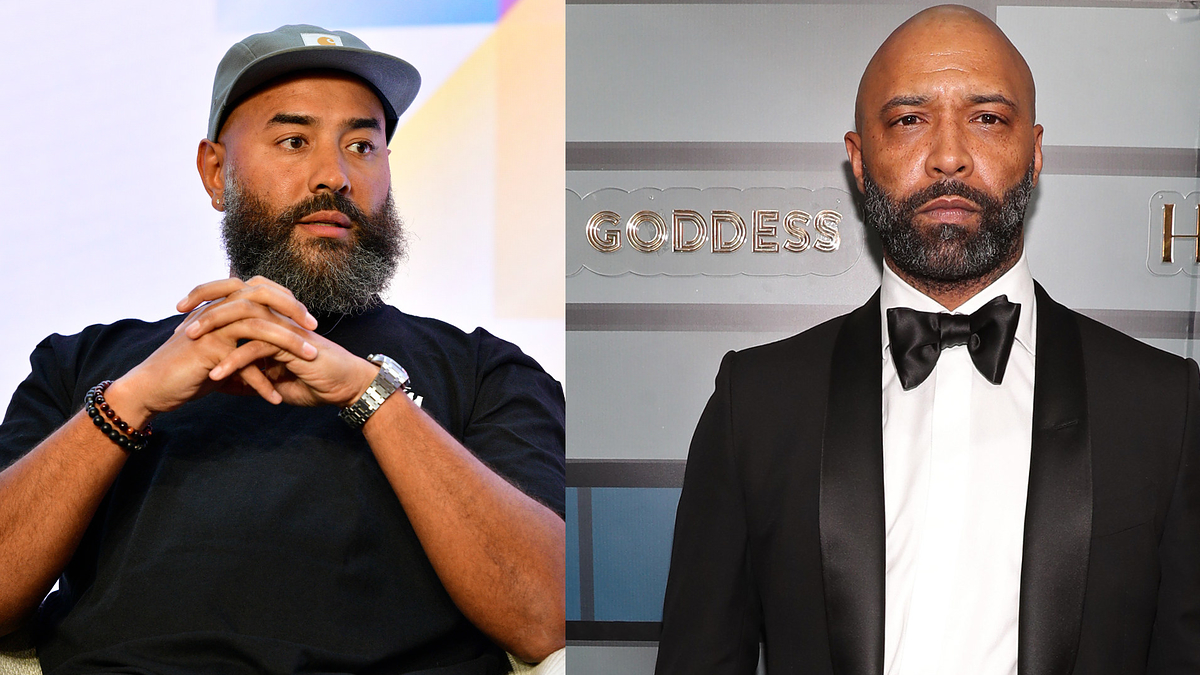 ebro darden and joe budden are pictured