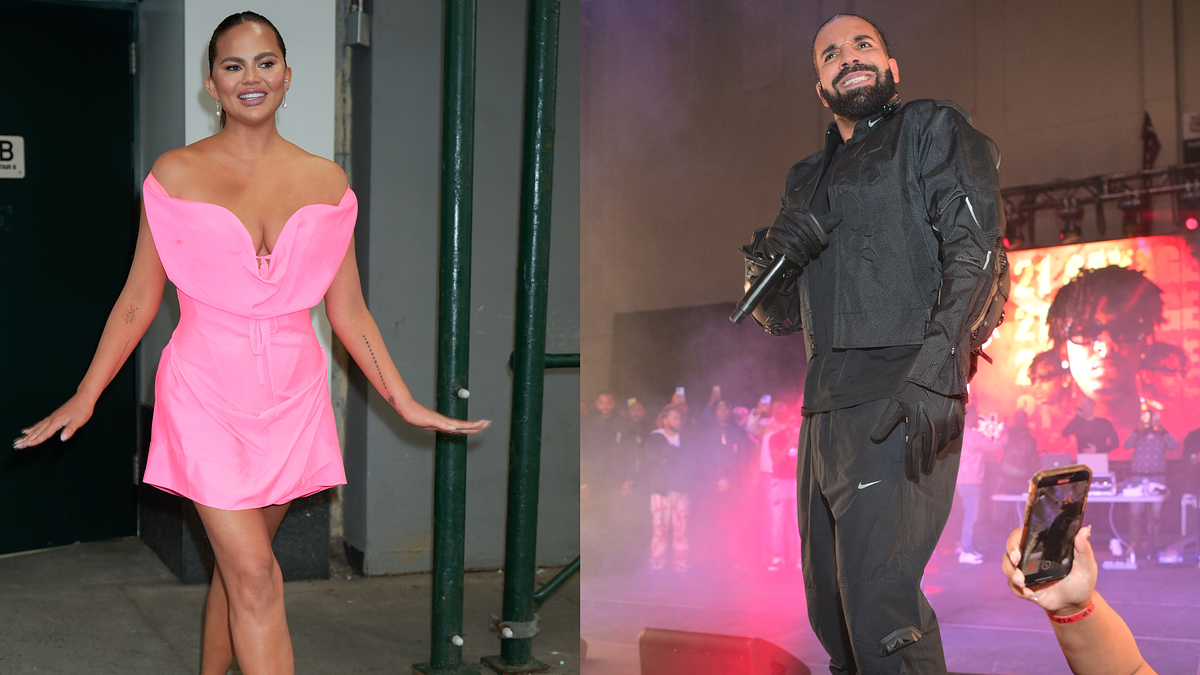 chrissy and drake are pictured