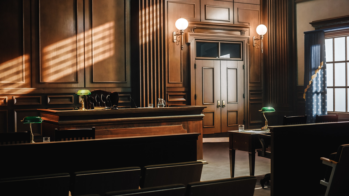 courtroom seen empty
