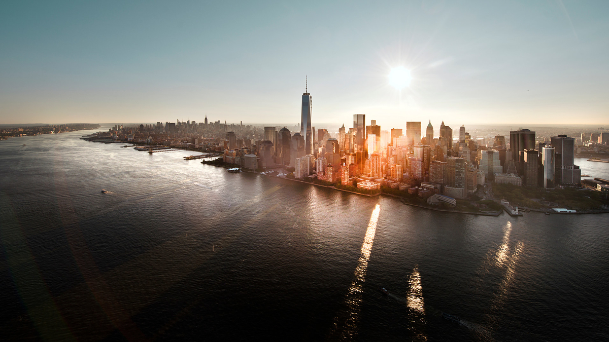view of city and water