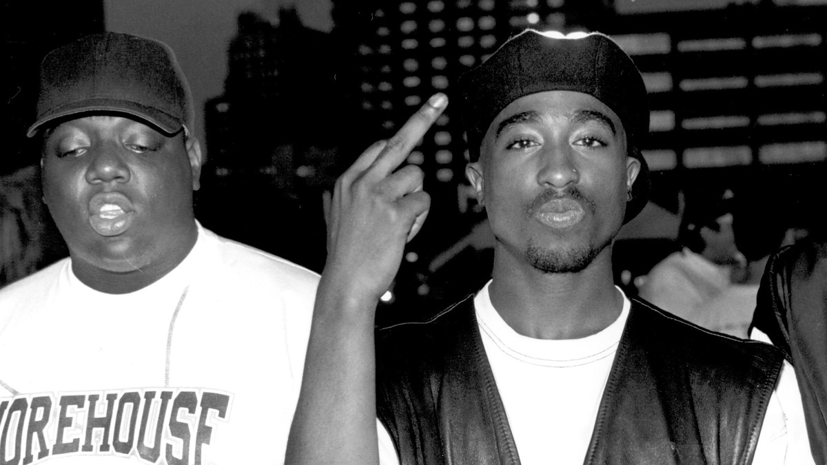 biggie and 2pac are seen in an archival photo