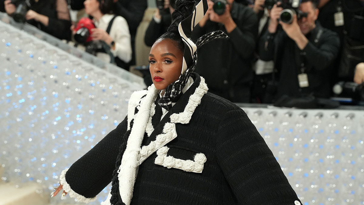 Janelle Monáe attends The 2023 Met Gala Celebrating "Karl Lagerfeld: A Line Of Beauty"