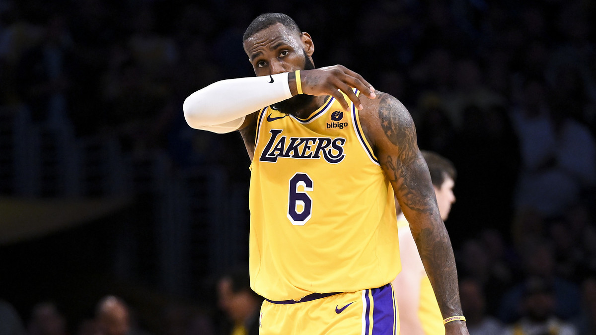 LEbron James after the Lakers got eliminated by the Nuggets
