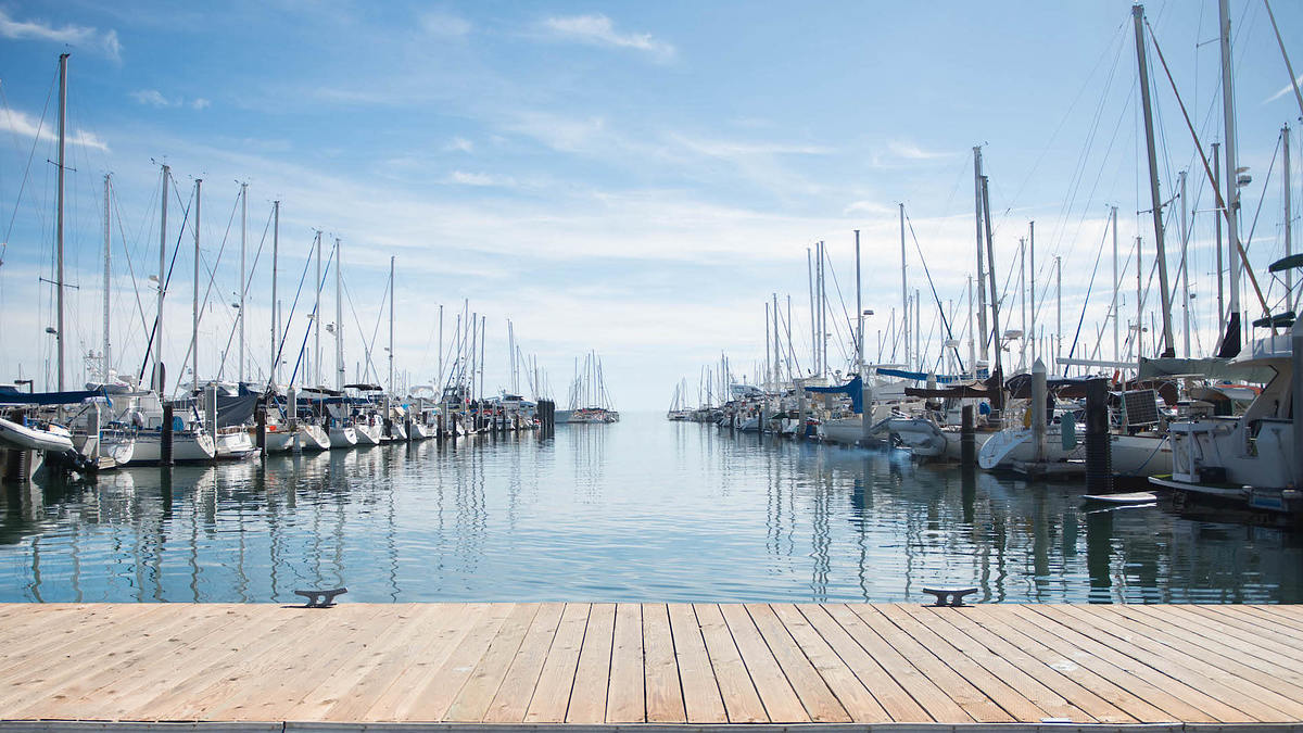 Photo of yachts at a harbor