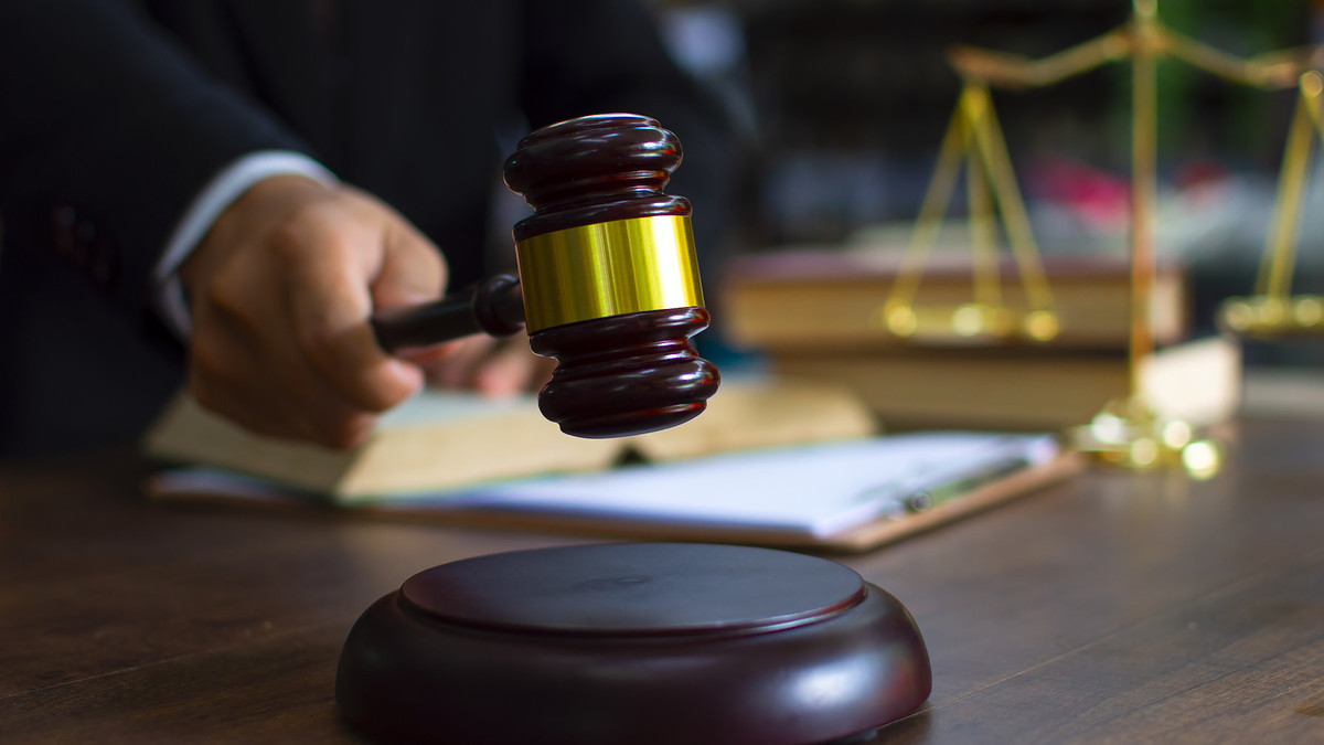 A judge's gavel via Getty Images