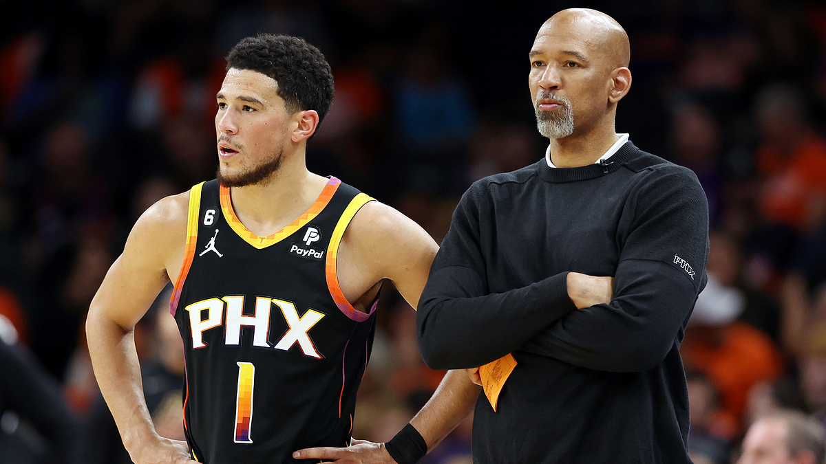 Devin Booker with Monty Williams