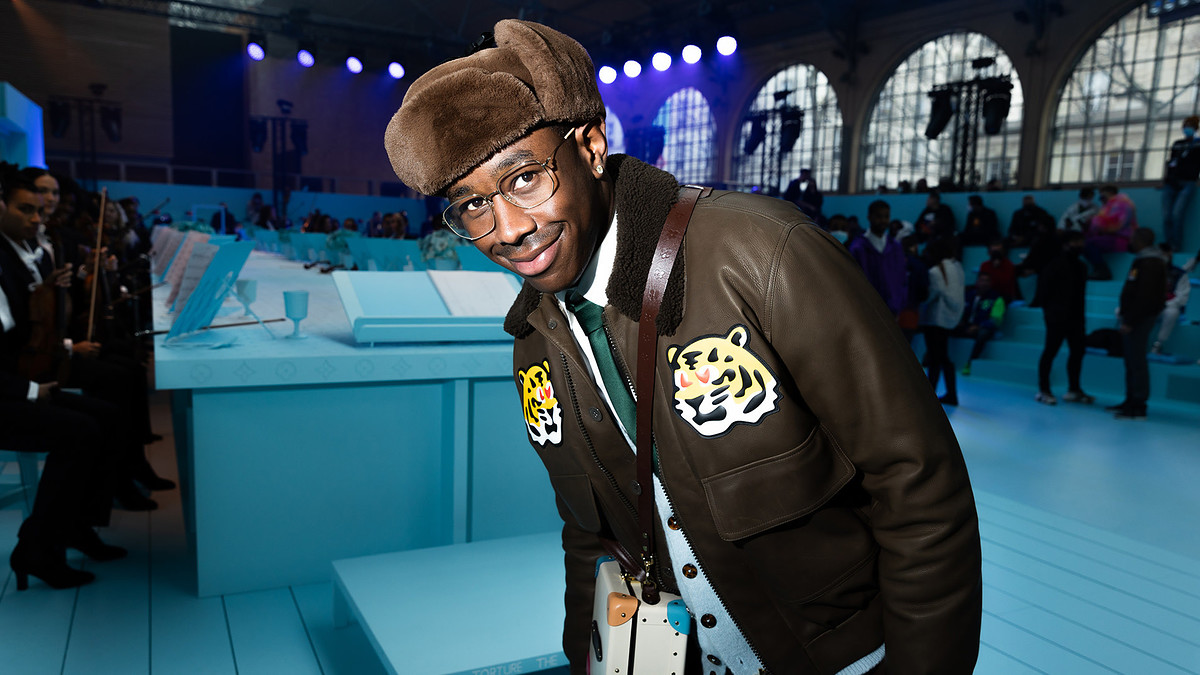 Tyler, the Creator attends PFW Louis Vuitton Fall/Winter 2022/2023 show