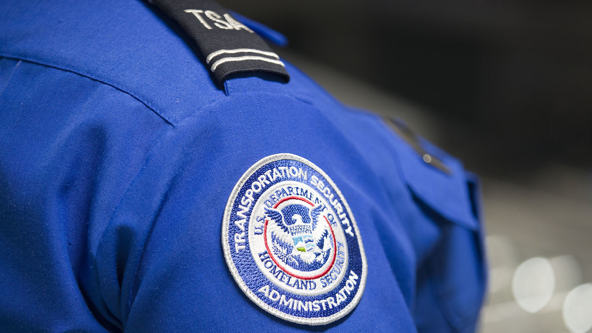 Transportation Security Administration (TSA) agent's patch via Getty Images