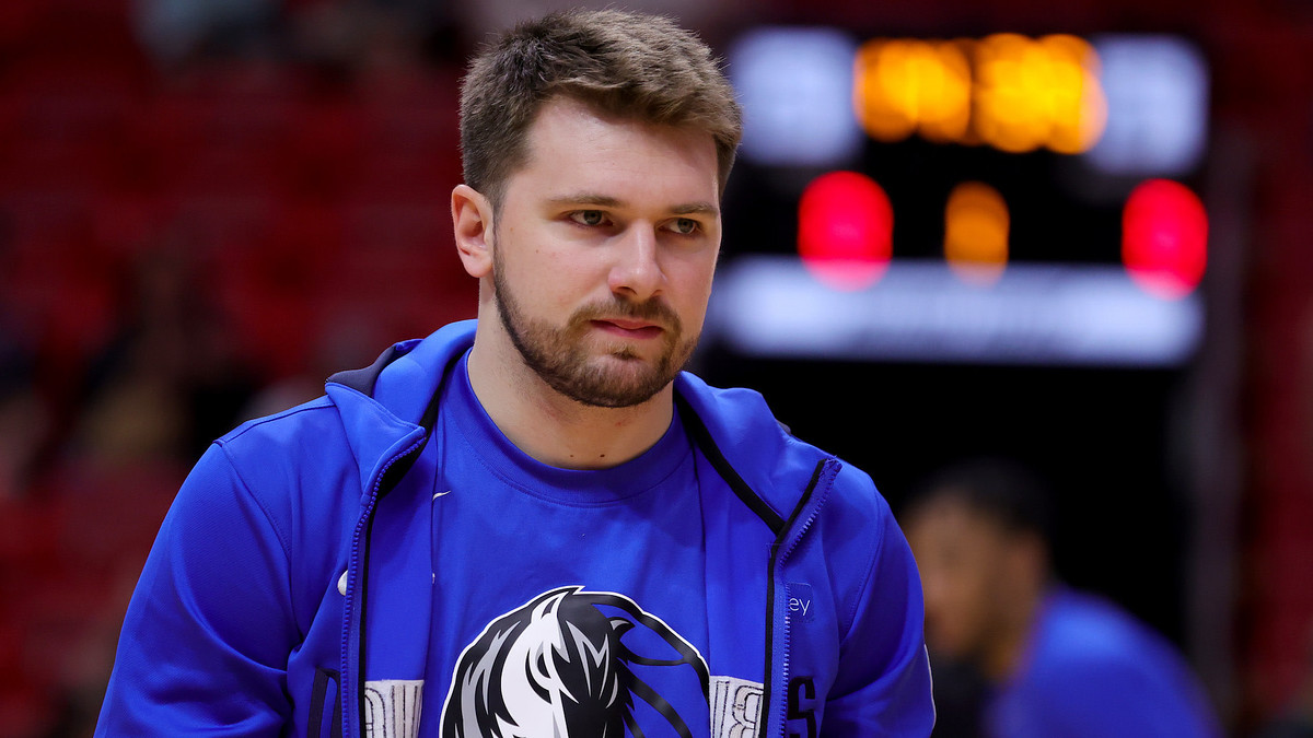 Luka Doncic at a Dallas Mavericks game