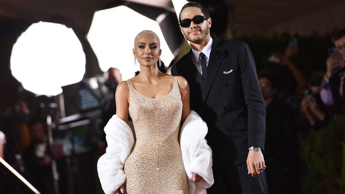 Kim Kardashian and Pete Davidson at 2022 Met Gala