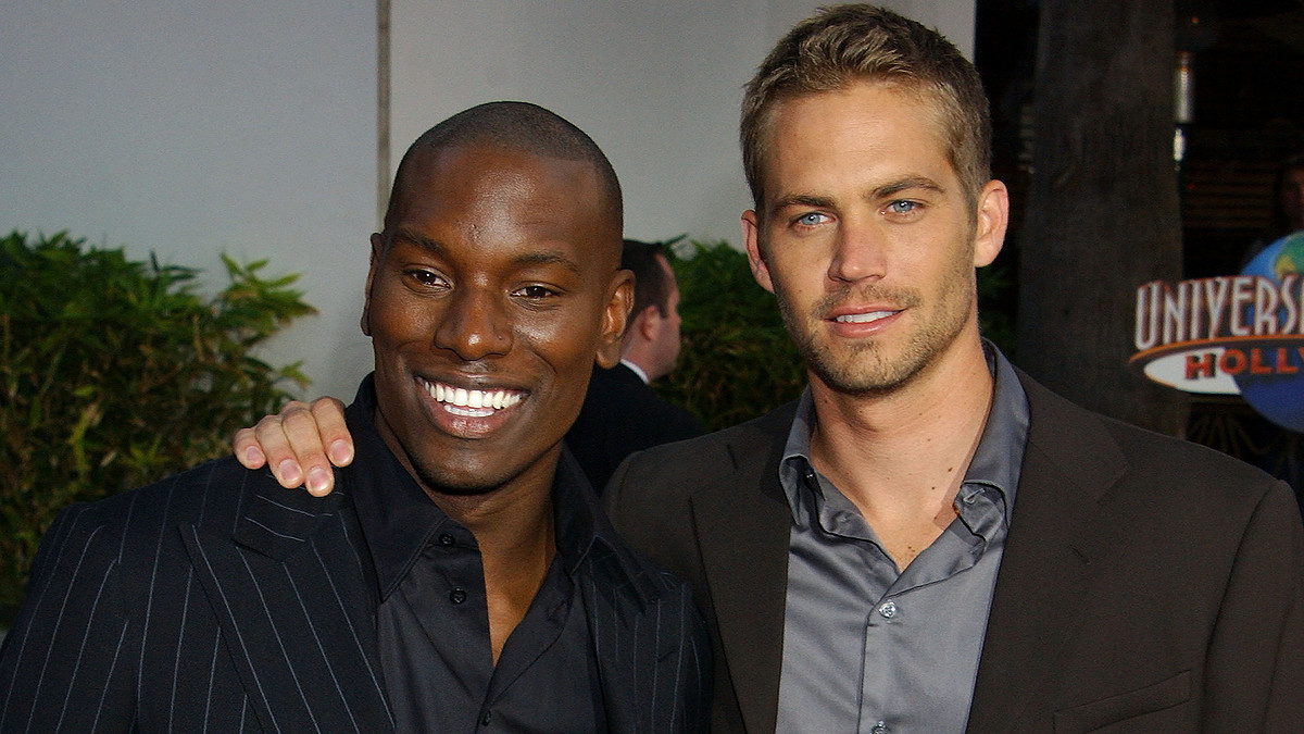 Tyrese and Paul Walker at the 2 Fast 2 Furious premiere