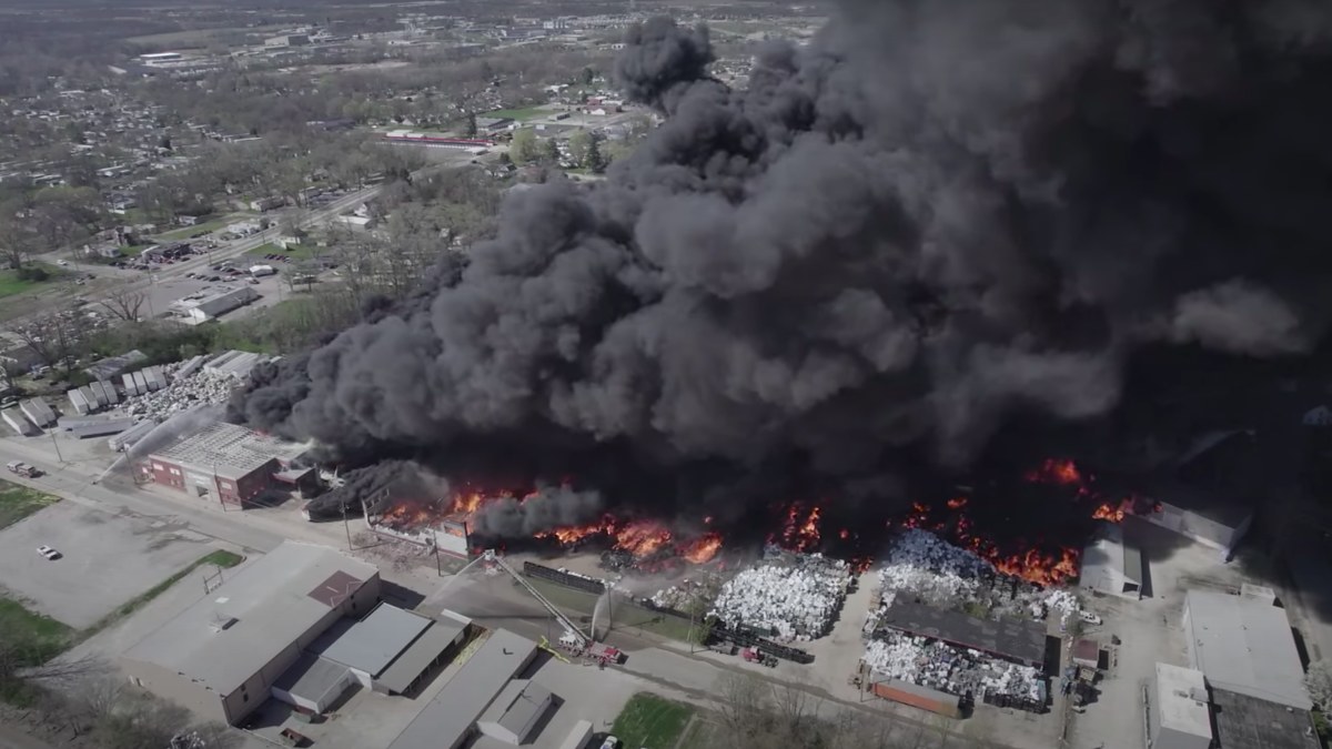 industrial fire breaks out in richmond