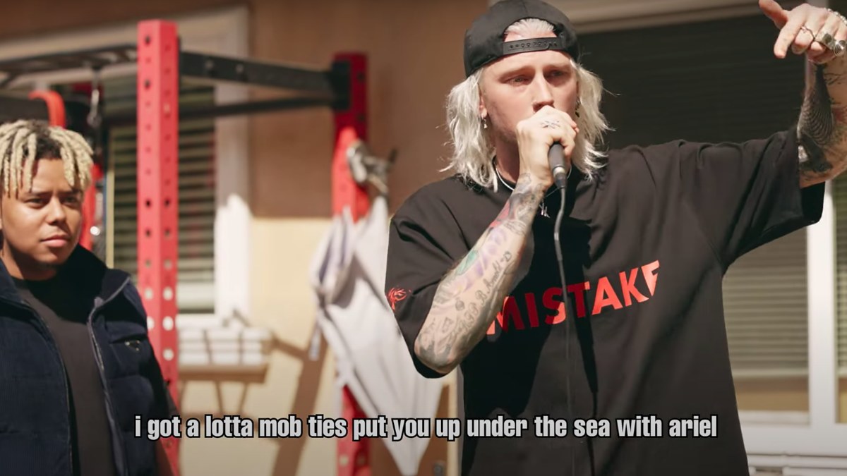 mgk and cordae in a new freestyle video