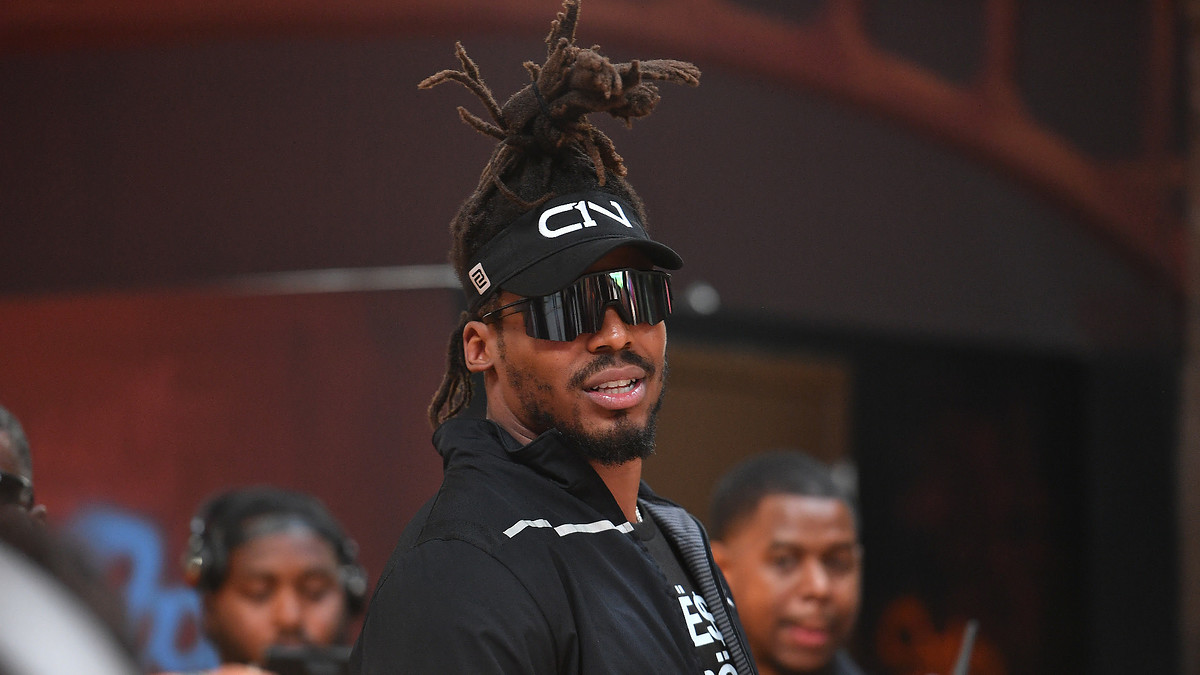 Cam Newton attends 2022 Huncho Day Celebrity Football Game.