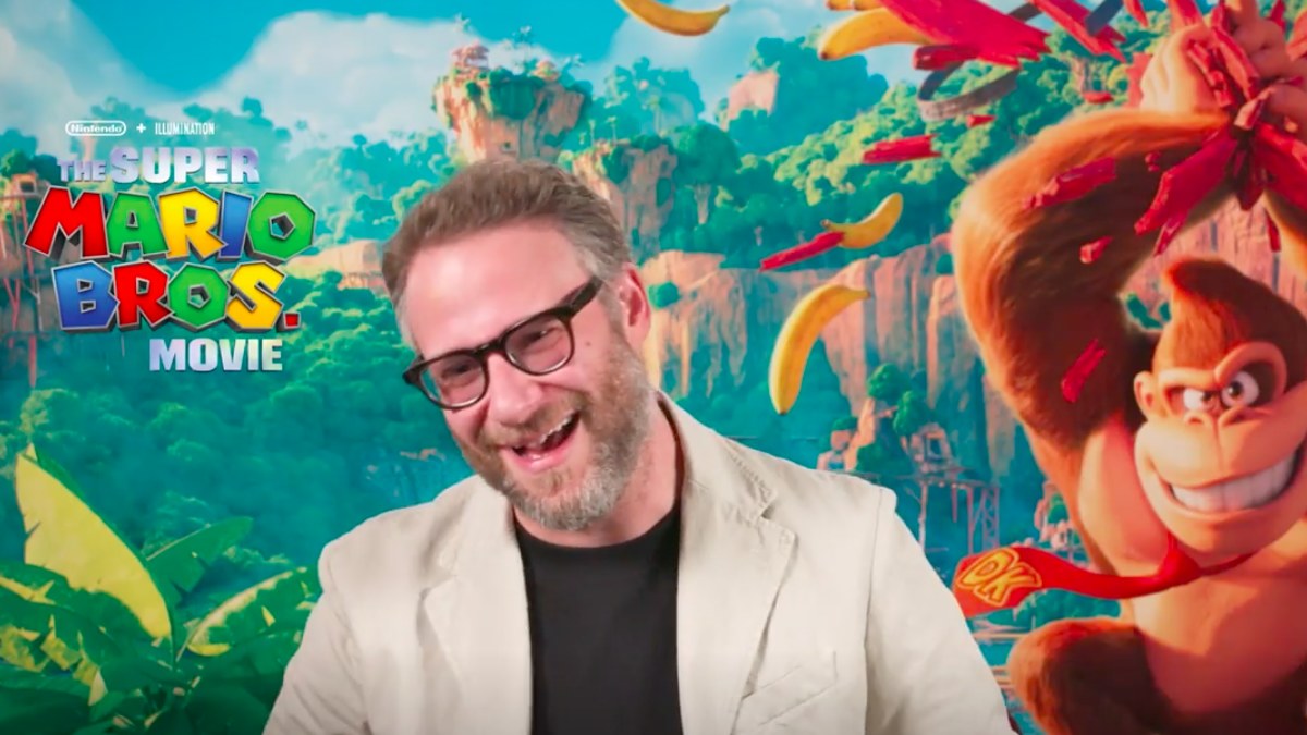 Seth Rogen in Donkey Kong Super Mario interview