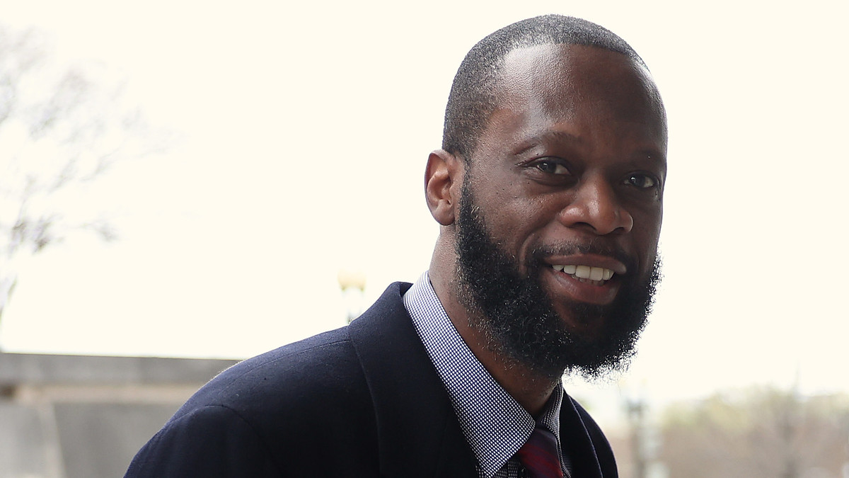 Pras Michel is photographed as he arrives at U.S. District Court.