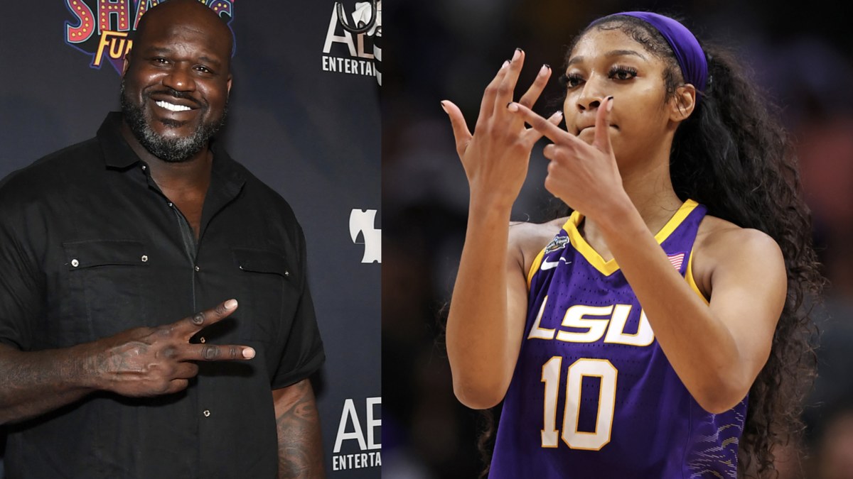 Shaq and Angel Reese image split for news