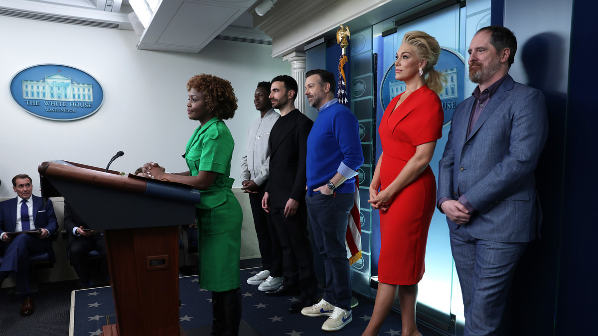 ted lasso cast at the white house