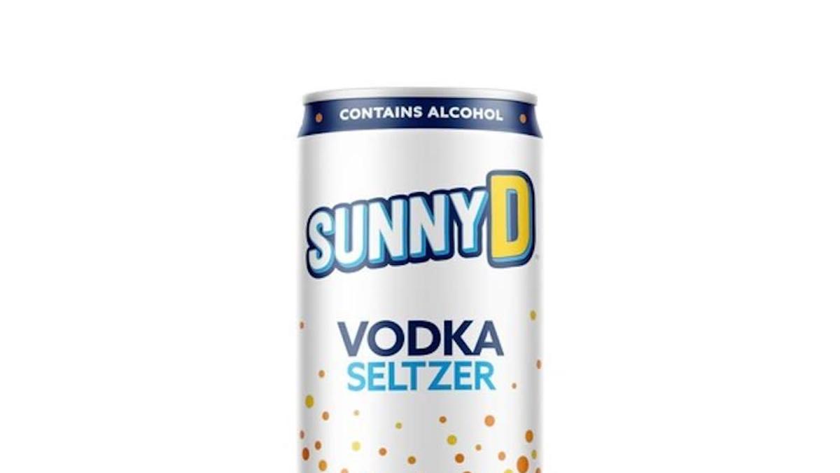Photograph of Sunny D vodka seltzer