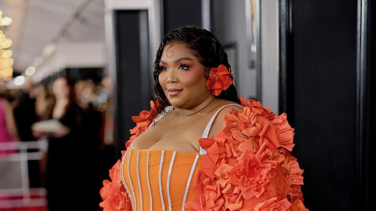 Lizzo attends the 65th GRAMMY Awards on February 05, 2023