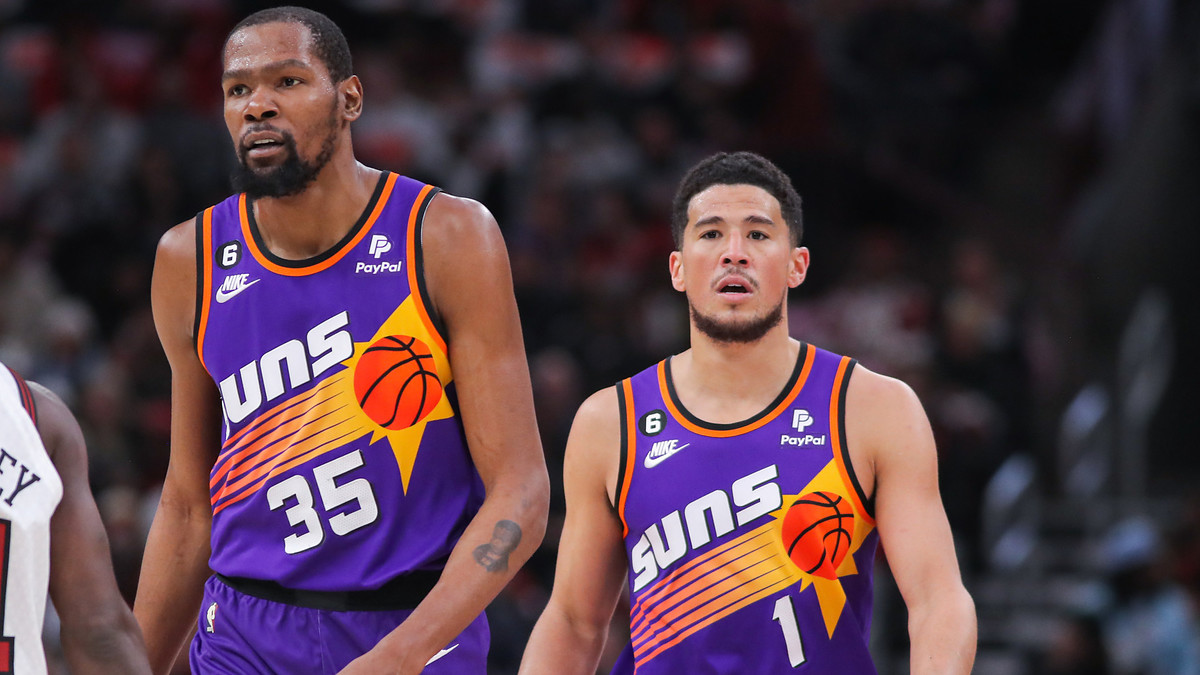 Kevin Durant and Devin Booker