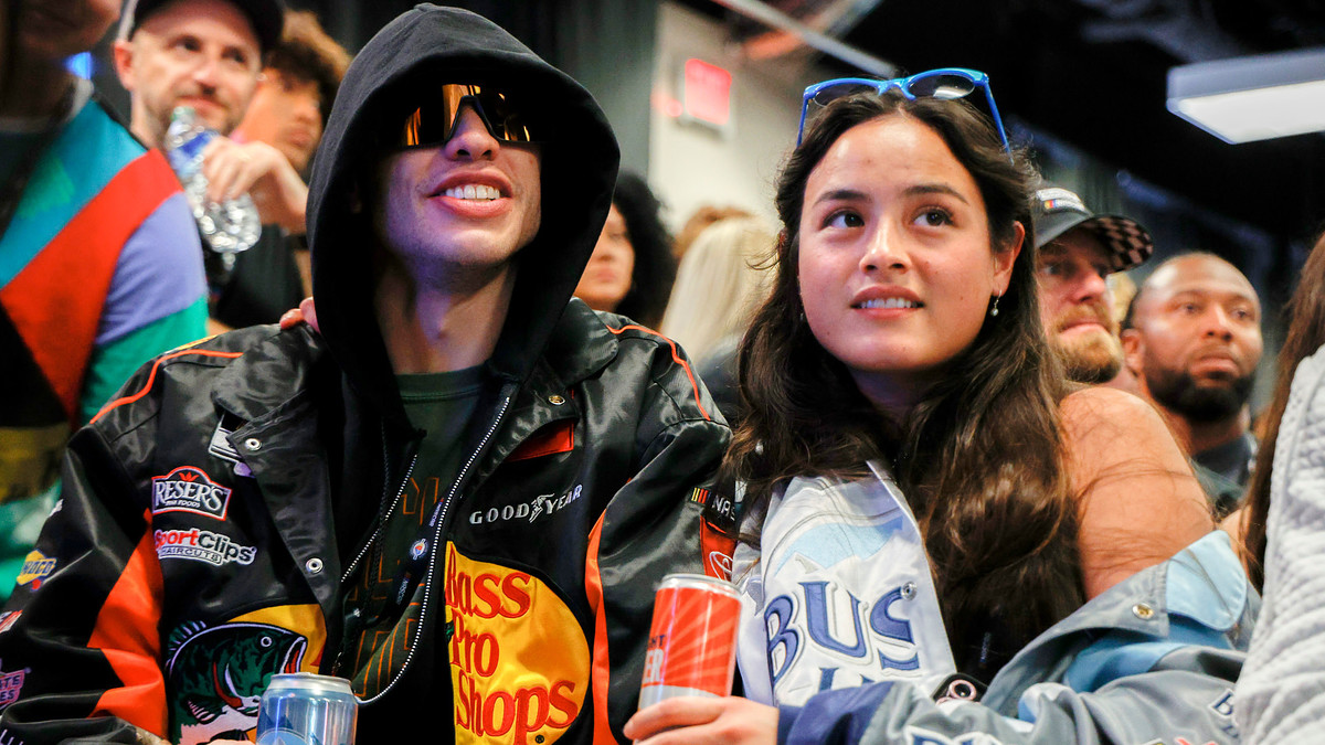 Pete Davidson and Chase Sui are pictured at an event