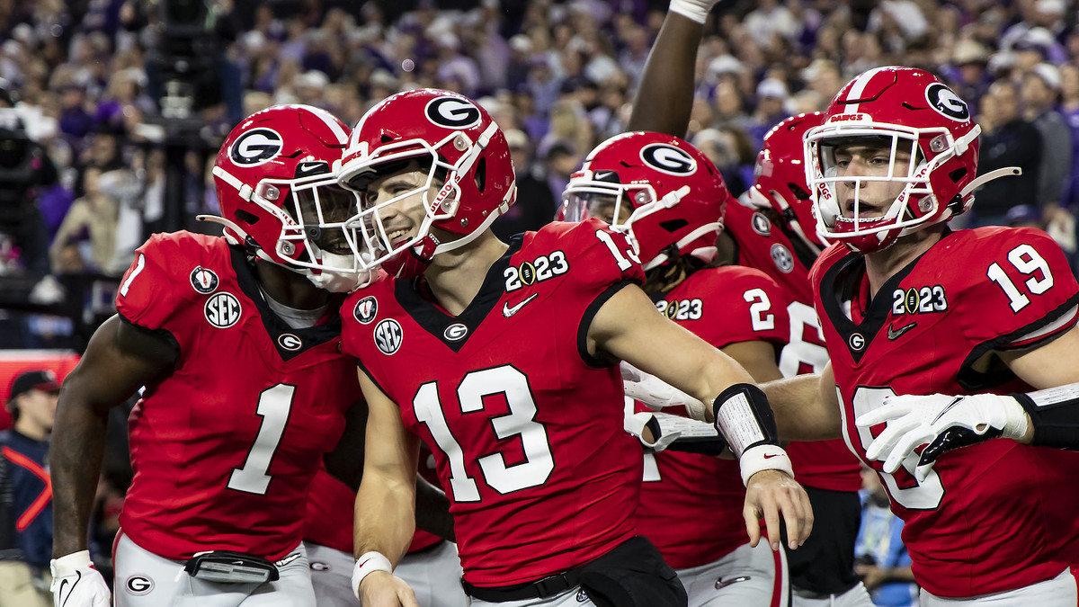 Georgia Bulldogs during the 2023 National Championship Game