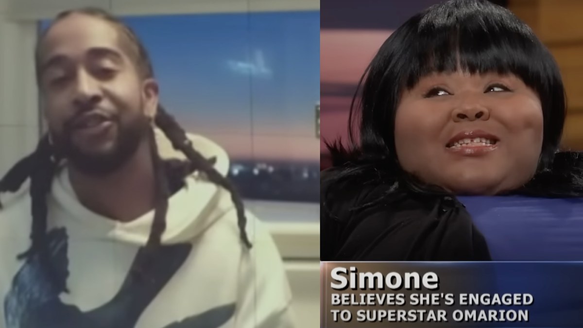 Omarion and a woman who got scammed are pictured