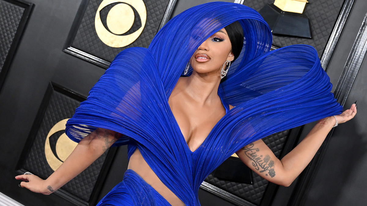 Cardi B attends 2023 Grammy Awards