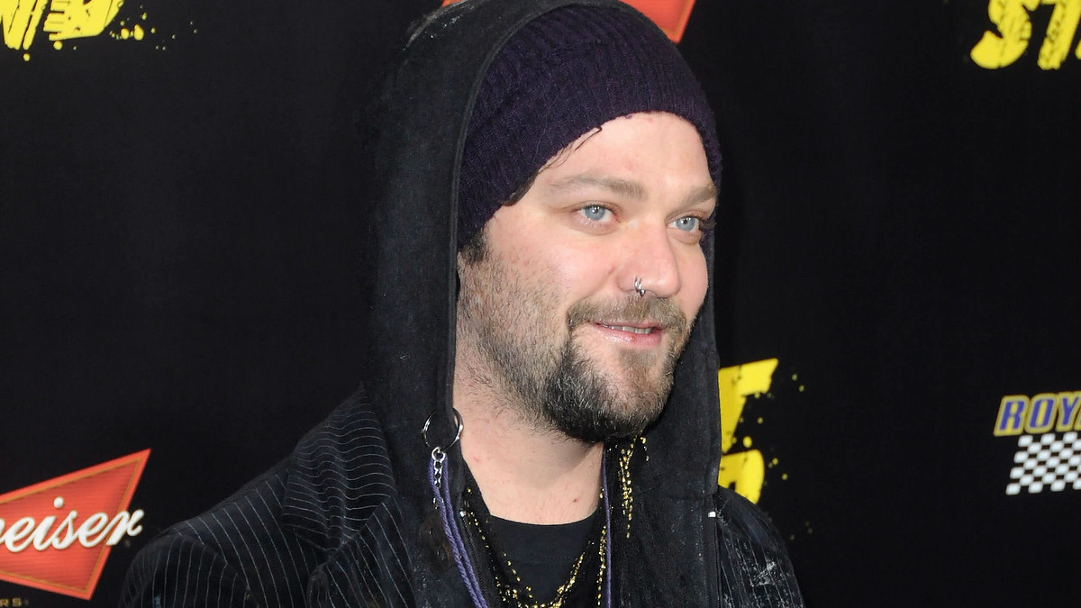 Bam Margera pictured on a red carpet