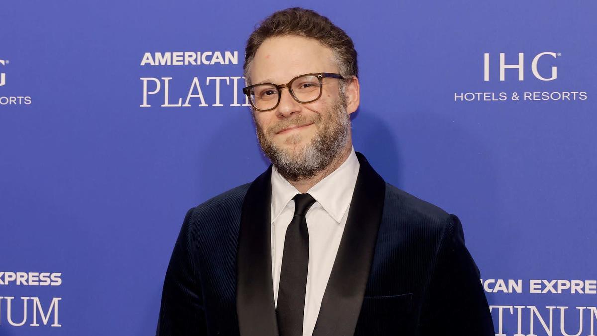 Seth Rogen photographed in Palm Springs