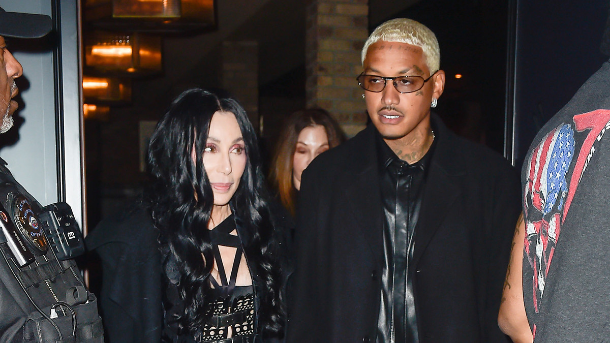 Cher and Alexander Edwards are seen on November 02, 2022 in Los Angeles, California
