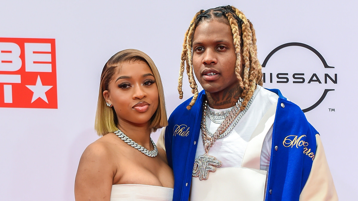 Lil Durk and India Royale attend 2022 BET Hip-Hop Awards