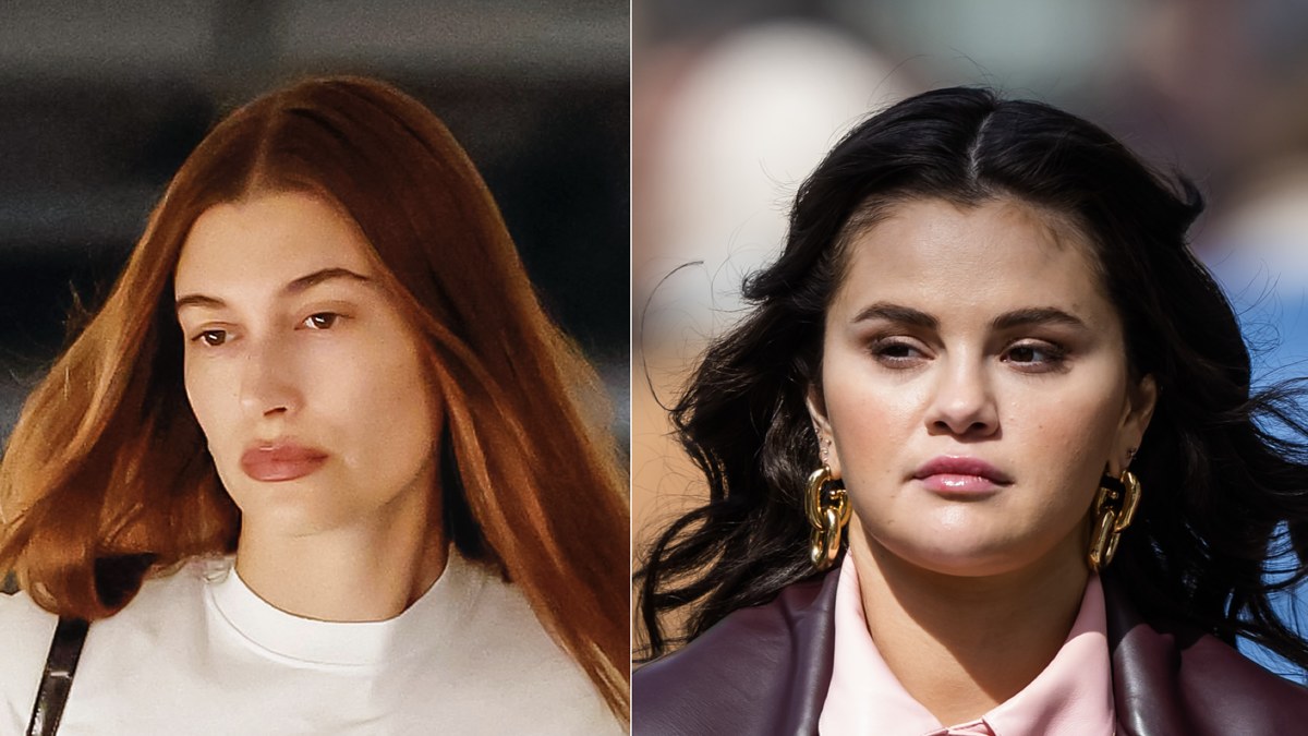 Image of Hailey Bieber and Selena Gomez