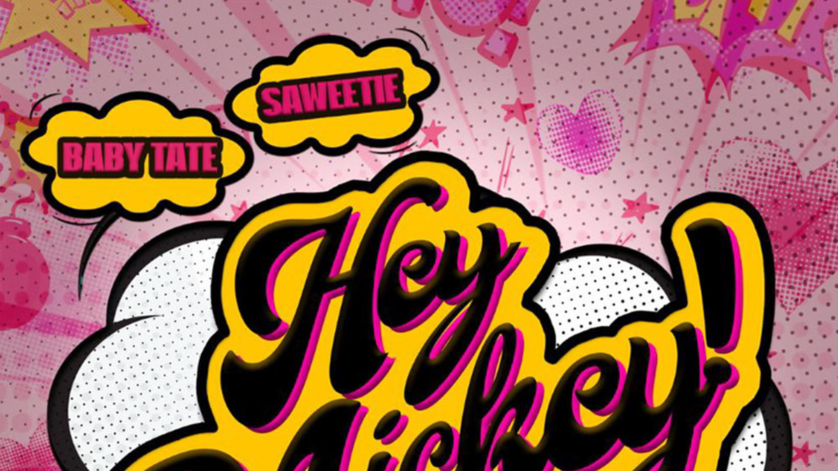 The cover art for the Hey Mickey remix by Baby Tate and Saweetie