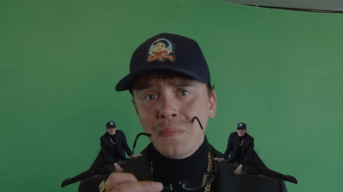 Logic in a screenshot from his Bone Thugs cover of "Weed Song"