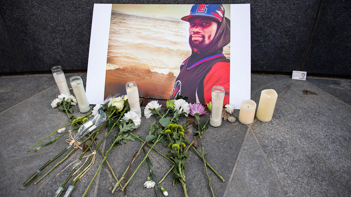 Tyre Nichols memorial is seen