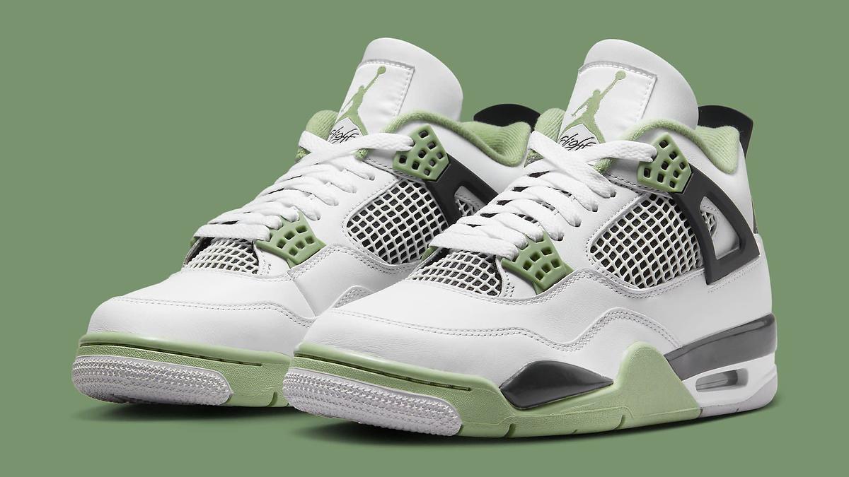 Air Jordan 4 Women's Seafoam' AQ9129 103 Pair