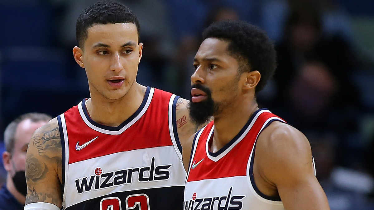 Washington Wizards Kyle Kuzma and Spencer Dinwiddie