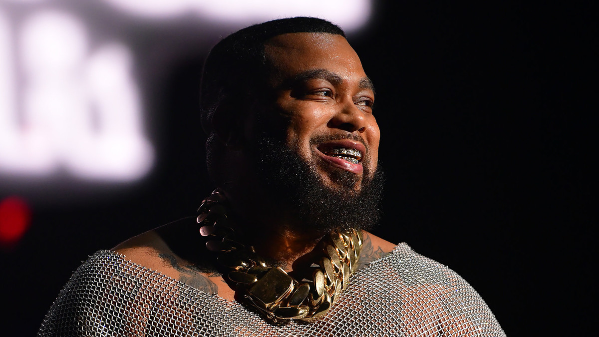 Baby Blue of the group Pretty Ricky performs during The Millennium Tour 2021