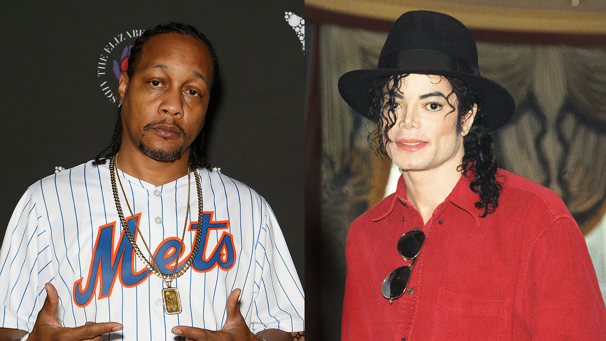 DJ Quik and the late Michael Jackson in a splice image