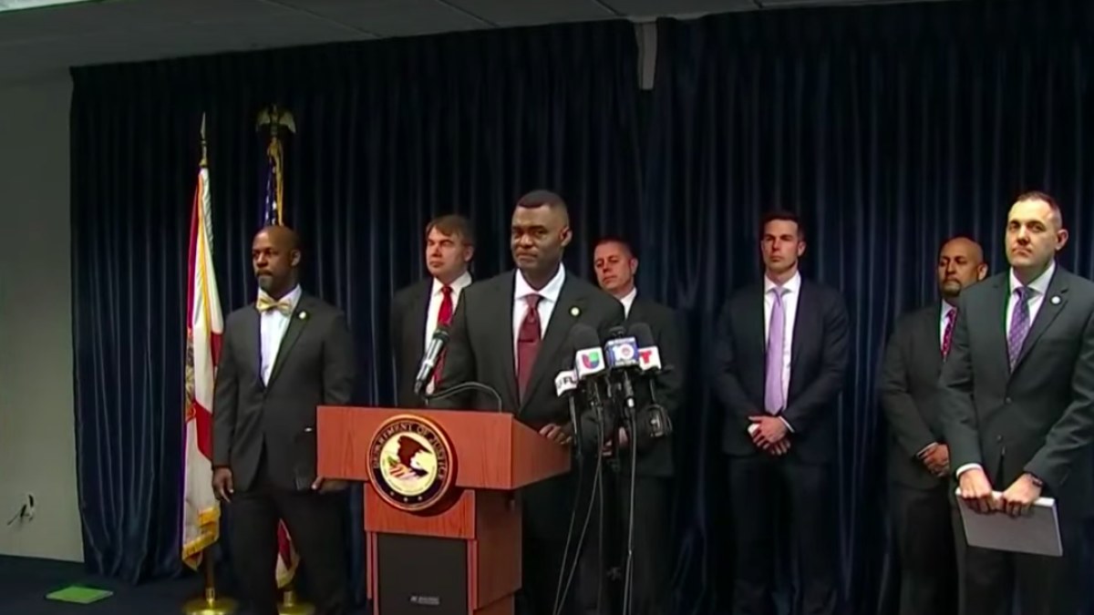 Florida officials speak with reporters about nursing scam