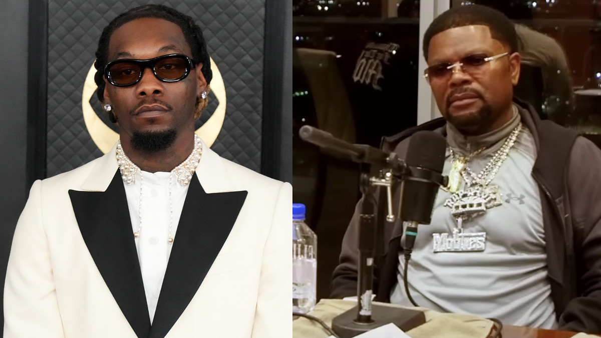 Offset and J Prince are pictured in side by side pics