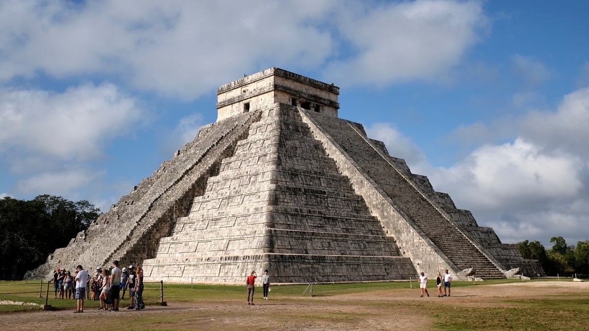 Mexico Tourist Pyramid Beaten
