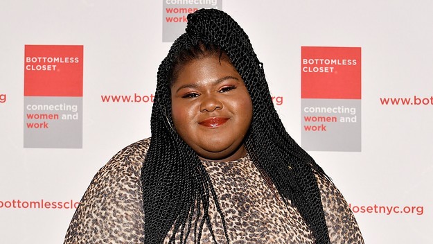 Gabourey Sidibe attends the 20th Anniversary Bottomless Closet Luncheon