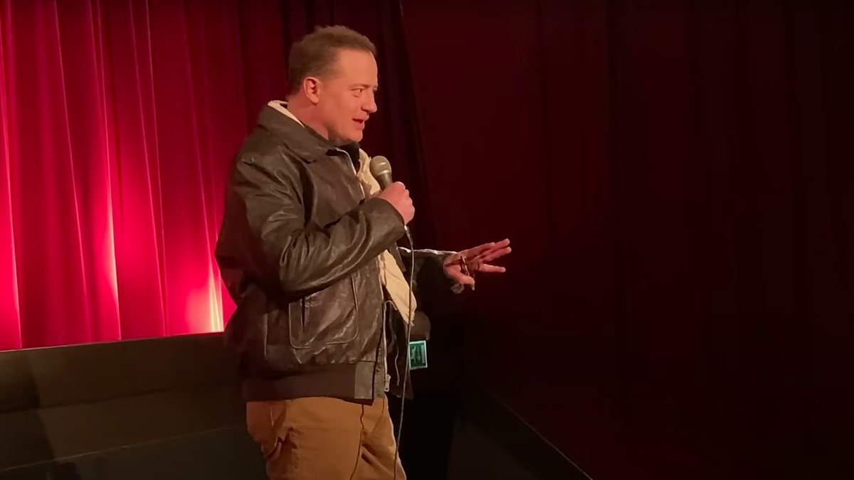 Brendan Fraser is seen at a Mummy screening