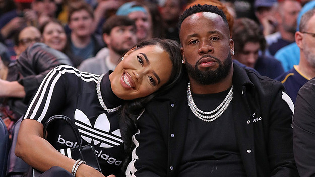 Yo Gotti and Angela Simmons appear at Memphis Grizzlies game