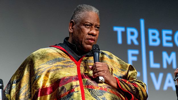 legendary fashion editor André Leon Talley is pictured