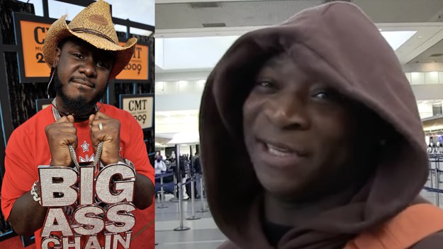 Image of T Pain with chain and OT Genasis