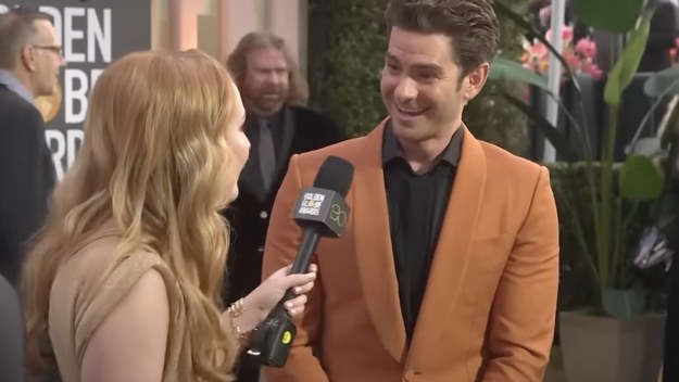andrew garfield red carpet video